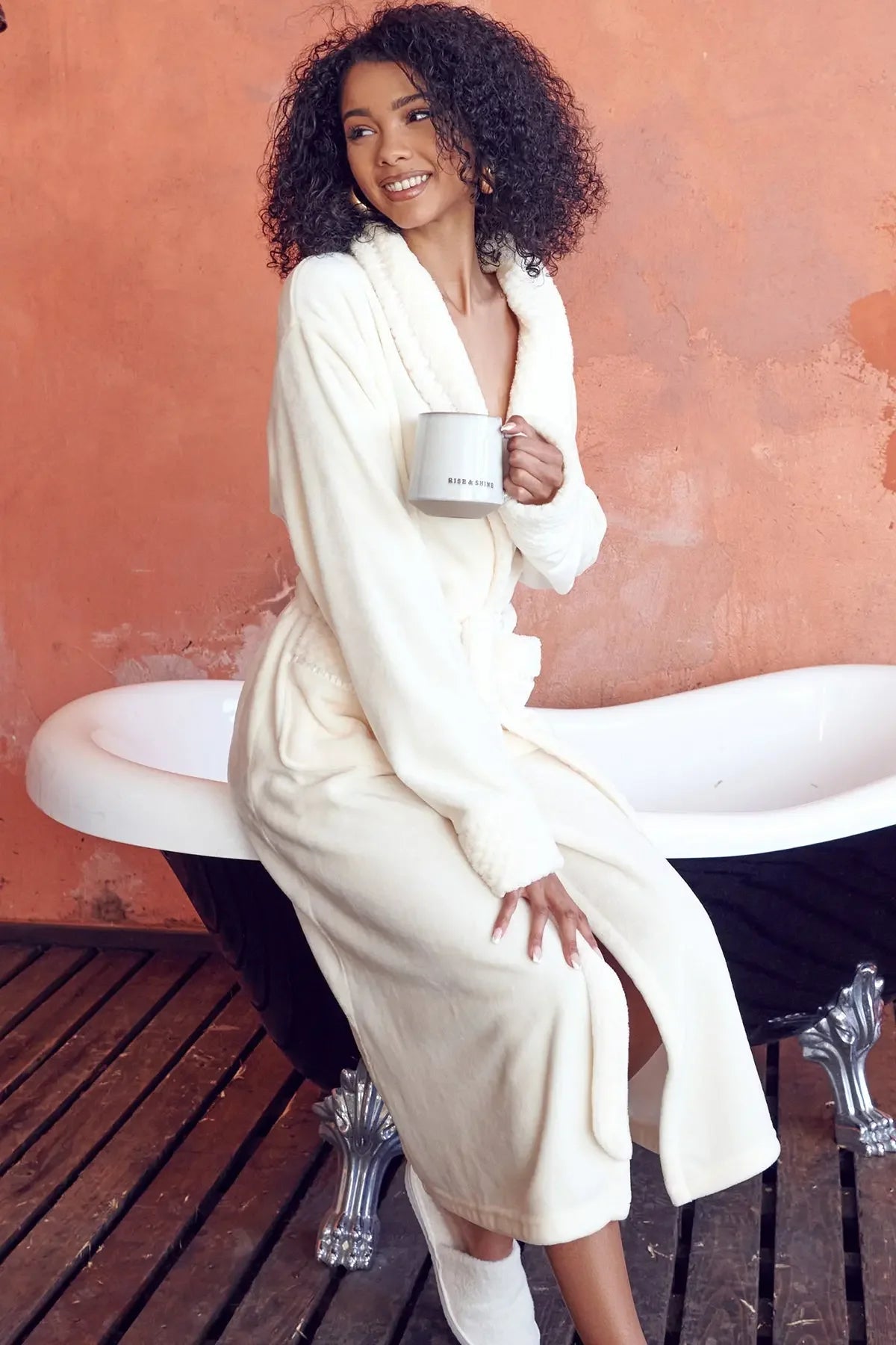 Women's Ultra Soft Plush Bathrobe - The Coin Has A Say