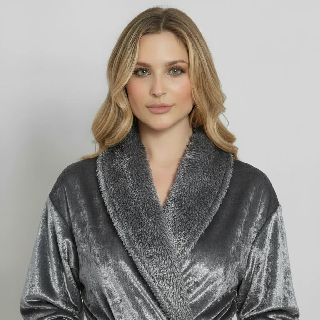 Women's Ultra Soft Plush Bathrobe - The Coin Has A Say