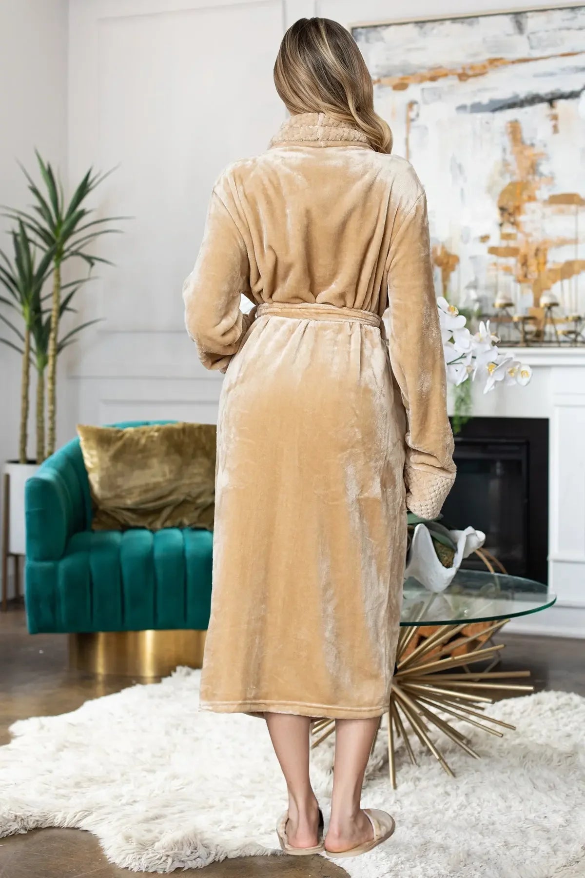 Women's Ultra Soft Plush Bathrobe - The Coin Has A Say