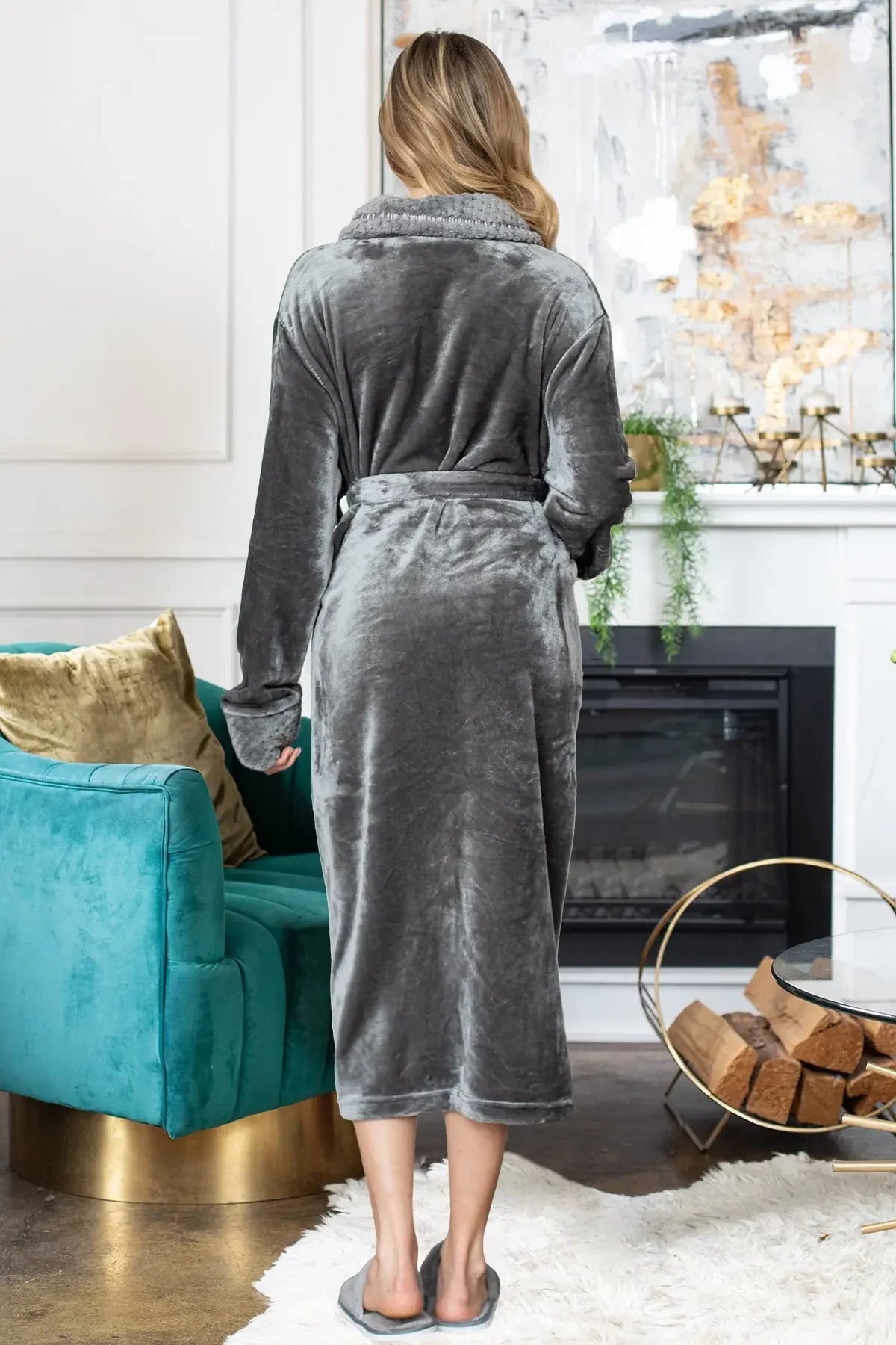 Women's Ultra Soft Plush Bathrobe - The Coin Has A Say
